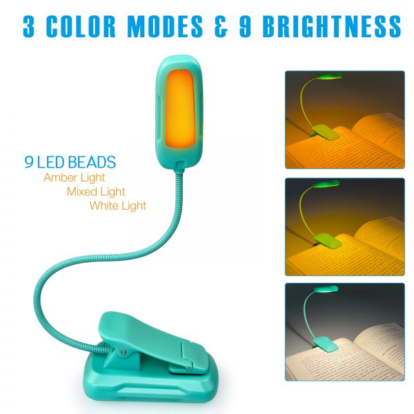 9led rechargeable book light blue02